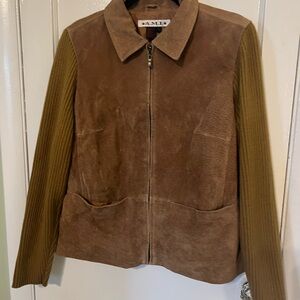 A.M.I. Tan Leather Women's Jacket